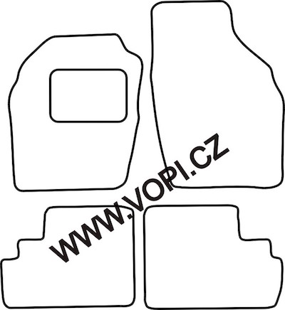 Autokoberce Opel Agila 09/2002 - 2004 Carfit (3430)